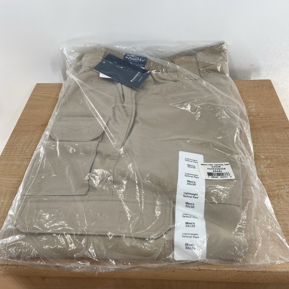 Propper Tactical Pant Mens 32" x 30" Lightweight Ripstop Khaki F5252 Cargo